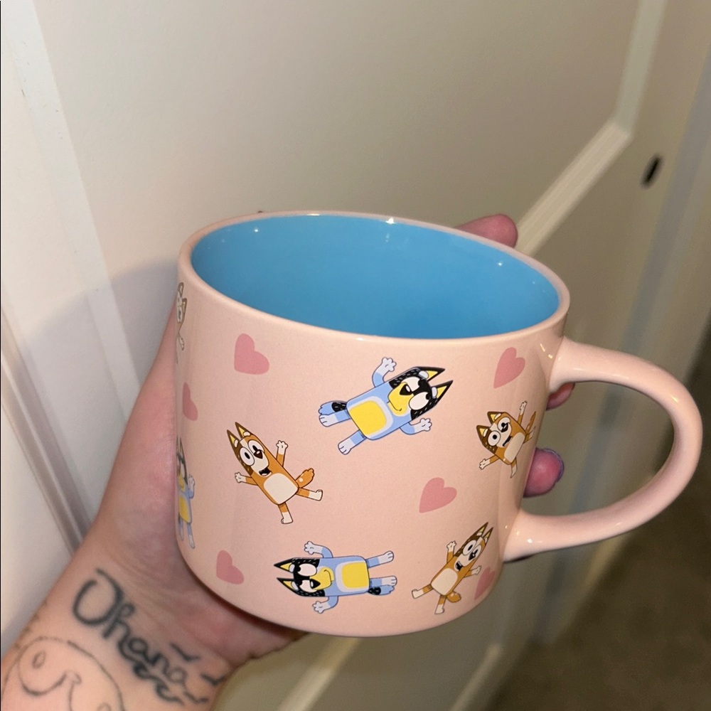 Bluey Character Pink Mug
